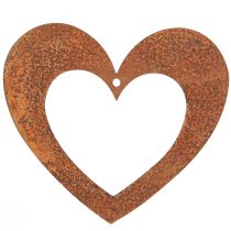 Artículo Corazón decoración óxido corazón metal pátina 15cm 6 piezas