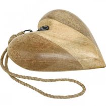 Artículo Corazón de madera, corazón decorativo para colgar, decoración de corazón Al 19 cm