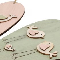 Artículo Corazón de madera, corazón decorativo para colgar, decoración de corazón H16cm 6 piezas