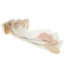 Artículo Decoración de mesa corazones boda, decoración corazón metal naranja/amarillo H40cm 3pcs