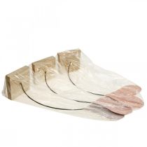 Artículo Decoración de mesa corazones boda, decoración corazón metal naranja/morado H40cm 3pcs