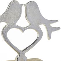 Artículo Decoración de corazón para colocar con decoración de pájaros de boda 16,5cm×19,5cm