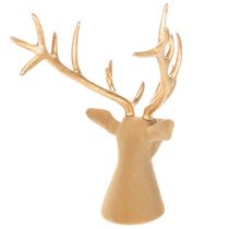 Artículo Escultura decorativa de cabeza de ciervo con grandes astas, 52 cm.