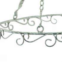 Artículo Decoración colgante anillo decorativo de metal blanco shabby chic Ø30cm H30cm