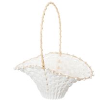 Artículo Cesta para niña de las flores de boda, 24 cm x 17 cm.