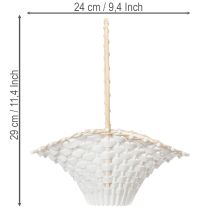 Artículo Cesta para niña de las flores de boda, 24 cm x 17 cm.