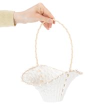 Artículo Cesta para niña de las flores de boda, 24 cm x 17 cm.