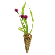 Artículo Alfiler de boda con imán dorado 4,5cm