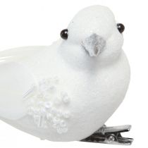 Artículo Palomas decorativas para bodas como pareja de palomas con clip blanco 22cm 2 piezas
