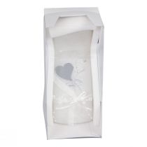 Artículo Vela de boda vela de bodas de plata blanca 220/85mm