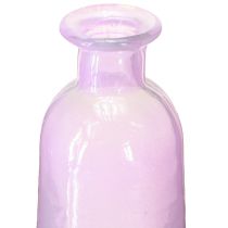 Artículo Jarrón alto de flores con botellas moradas de cristal decorativo Ø6,5cm H30cm