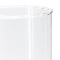 Artículo Florero alto de vidrio florero cilíndrico de vidrio transparente Ø12cm H30cm