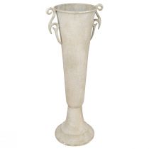 Artículo Trofeo alto decorativo florero antiguo metal gris Ø15cm H50cm