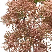 Artículo Rama de flor rosa artificial de saúco 52cm 4pcs