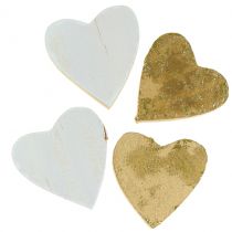 Corazón de madera en la bolsa 2cm - 4cm 24pcs
