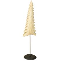 Artículo Adorno de árbol de Navidad de madera natural para colocar de pie H41cm