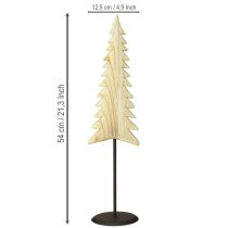 Artículo Árbol de Navidad de madera Decoración navideña Paulownia natural H54cm