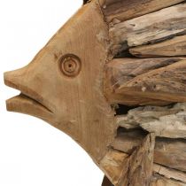 Peces decorativos de madera grandes, peces decorativos de pie Al. 50 cm