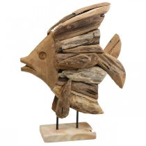 Artículo Peces decorativos de madera grandes, peces decorativos de pie Al. 50 cm