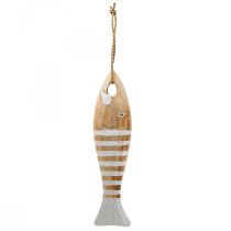 Peces de madera decoracion pez maritimo colgante madera 28.5cm