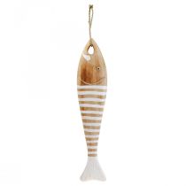 Peces de madera decoracion pez maritimo colgante madera 49cm