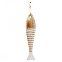 Artículo Peces de madera decoracion pez maritimo colgante madera 49cm