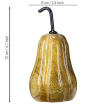 Artículo Pera de madera pera decoración de madera otoño rojo amarillo blanco 12×6cm 3 piezas