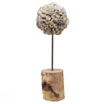Artículo Árbol decorativo de madera decoración de invierno conos de bellotas de abedul blanco Al. 40 cm