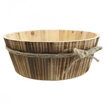 Artículo Cuenco decorativo de madera madera natural Decoración rústica Ø28cm H10cm