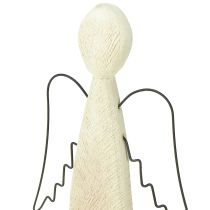 Artículo Ángel de madera, ángel de la guarda natural, figura de madera moderna H27,5cm