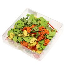 Artículo Conejo de madera 2cm - 4cm colorido surtido 96 piezas