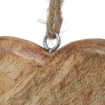 Artículo Corazón de madera corazones decorativos naturales para colgar madera 10cm 8uds
