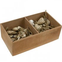 Artículo Adornos para árboles de Navidad con forma de corazón de madera 4,5 cm 36 piezas