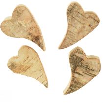 Artículo Corazones de madera esparcidor corazón corazones de abedul natural 6×4cm 16ud