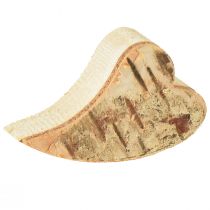 Artículo Corazones de madera con corteza de abedul Corazones de abedul 3-4cm 30ud