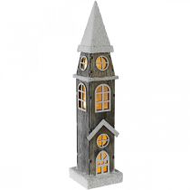 Artículo Torre de faro de madera Campanario Iglesia de Navidad Al. 45 cm