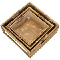 Artículo Caja de madera con pizarra y inserto, juego de 3 tamaños, 30 cm