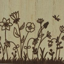 Artículo Caja de madera portalápices organizador de escritorio natural 14×8×12cm