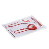 Artículo Pinzas de madera corazón "Amor" corazón decorativo regalo de San Valentín 2 piezas