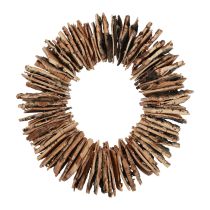 Artículo Corona de madera corteza de abedul corona natural corona decorativa natural Ø30cm
