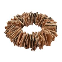 Corona de madera corteza de abedul corona natural corona decorativa natural Ø30cm