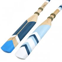 Artículo Remo decorativo de madera decoración de pared Remo de madera decorativo marítimo pintado 78cm