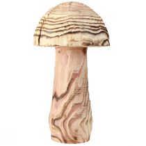 Artículo Seta de madera para colocar Seta decorativa madera Paulownia Ø15cm H28cm