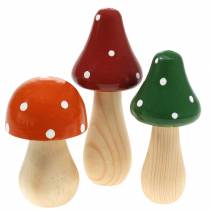 Conjunto decorativo de agárico de mosca naranja, verde, rojo 10/12 / 14,8cm