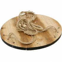 Artículo Columpio para plantas, bandeja de flores en una cuerda, cesta colgante con macramé Ø34cm L84cm