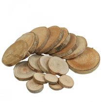 Discos de madera 3,5cm - 9cm natural 300g