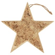 Artículo Estrellas de madera decorativas percha decorativa rústica madera decorativa Ø20cm