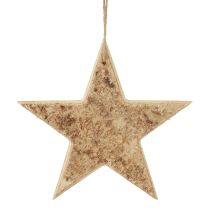 Artículo Estrellas de madera decorativas percha decorativa rústica madera decorativa Ø20cm