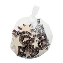 Artículo Decoración de estrellas de madera decoración dispersa Navidad natural 3/5/7cm 29 piezas