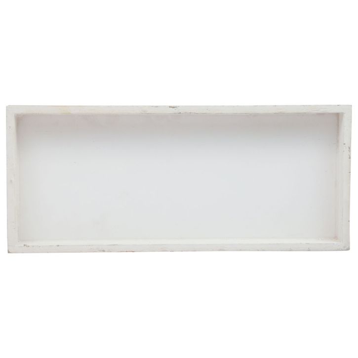 Artículo Bandeja de madera bandeja decorativa blanca madera shabby chic 35×15×3cm